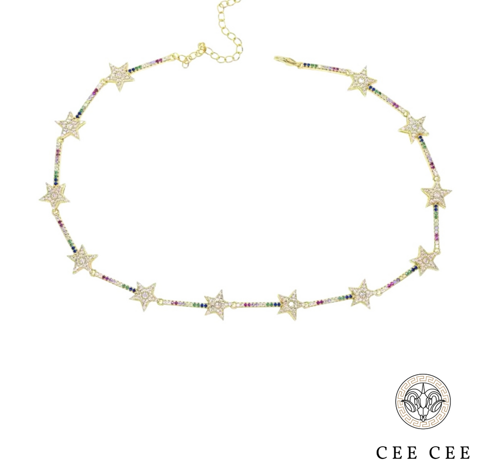 CC-18 RAINBOW STAR NECKLACE